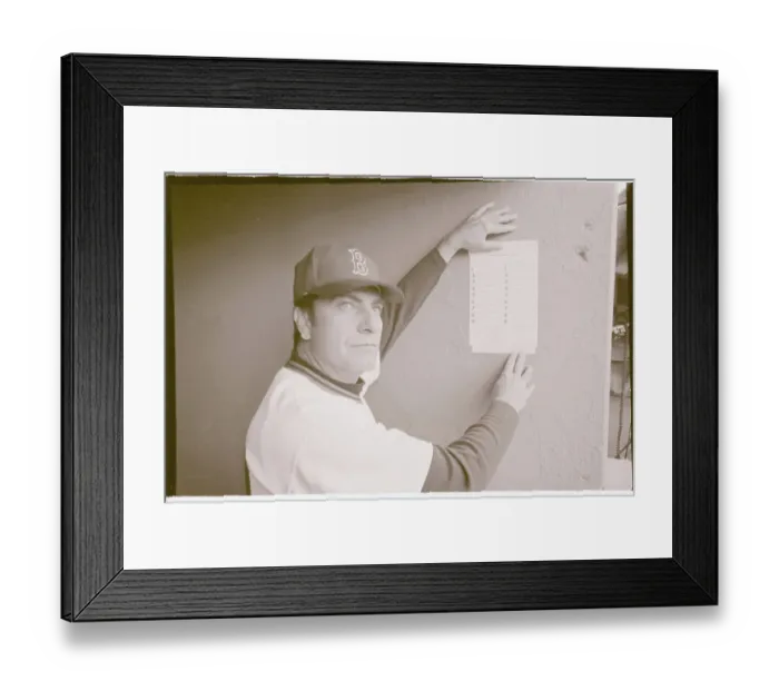Framed Print : Darrell Johnson Posting Lineup Framed Print : Darrell Johnson Posting Lineup