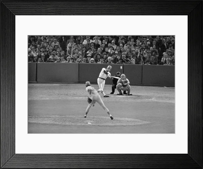Framed Print : Bernie Carbo Hitting Three Run Homerun