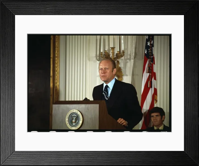 Framed Print : Gerald Ford at Podium Framed Print : Gerald Ford at Podium