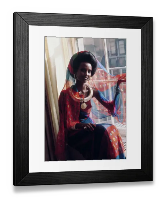 Framed Print : Model Iman Framed Print : Model Iman