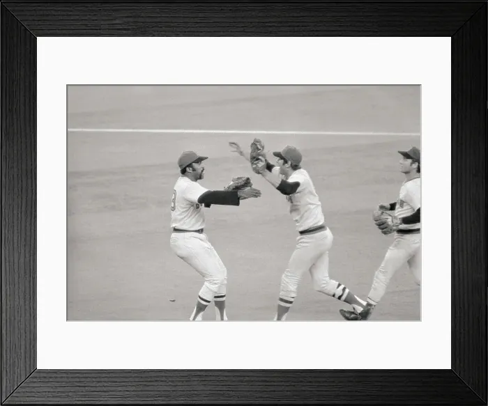 Framed Print : Carl Yastrzemski Running to Embrace Luis Tiant Framed Print : Carl Yastrzemski Running to Embrace Luis Tiant