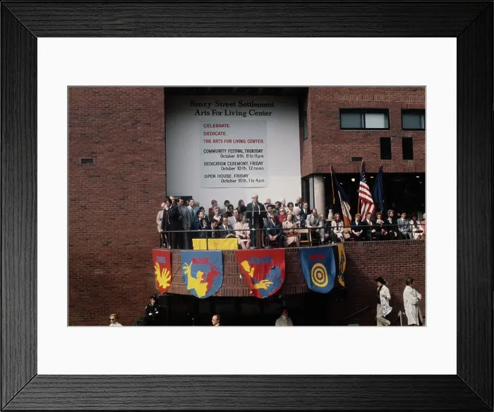 Framed Print : Dedication Of Arts For Living Center, New York Framed Print : Dedication Of Arts For Living Center, New York