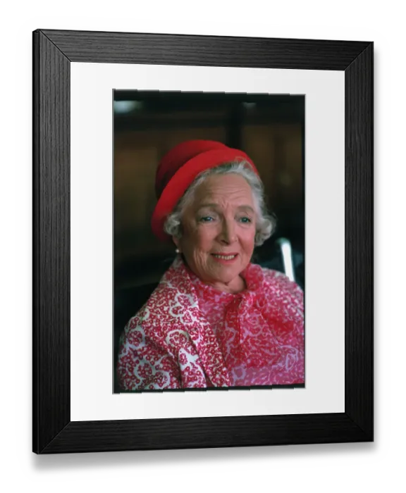 Framed Print : Helen Hayes in Rose Colored Outfit Framed Print : Helen Hayes in Rose Colored Outfit