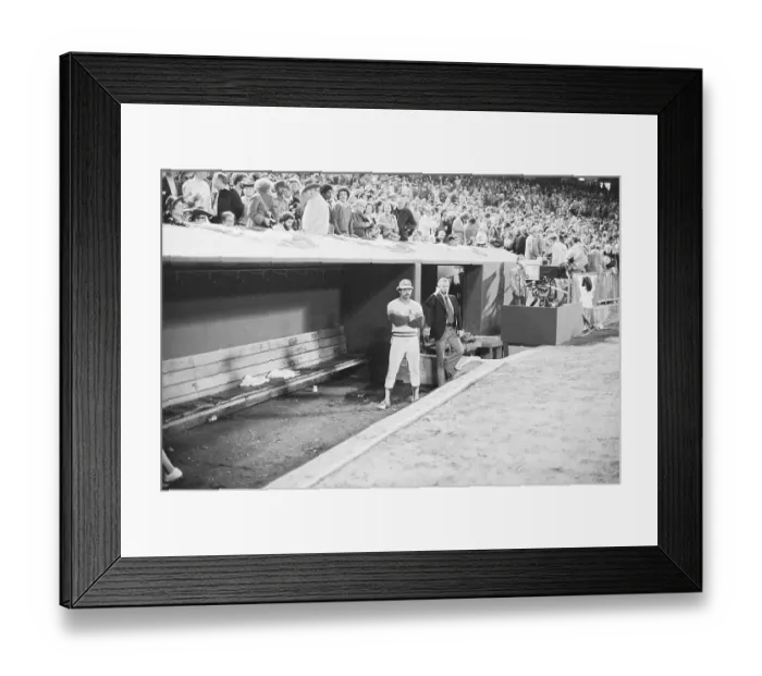 Framed Print : Reggie Jackson Watching Red Sox Celebrating Framed Print : Reggie Jackson Watching Red Sox Celebrating