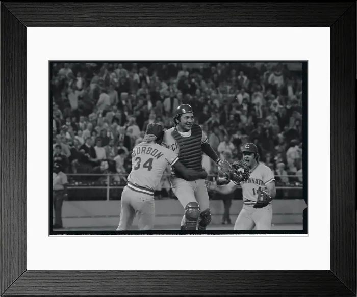 Framed Print : Pete Rose and Teammates Rejoicing Over Win Framed Print : Pete Rose and Teammates Rejoicing Over Win