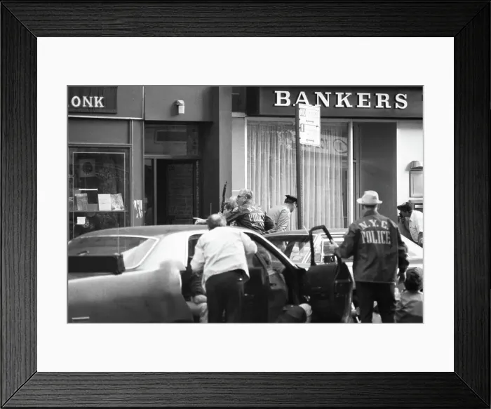 Framed Print : Hostages Taken After Failed Bank Robbery Framed Print : Hostages Taken After Failed Bank Robbery
