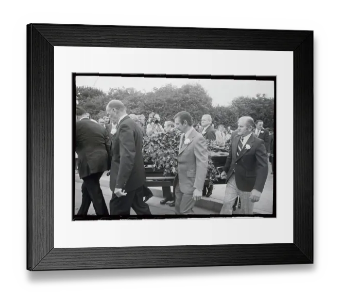 Framed Print : Scene at Casey Stengel's Funeral Framed Print : Scene at Casey Stengel's Funeral