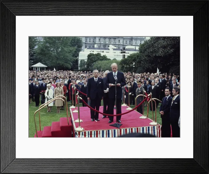 Framed Print : President Ford And Emperor Hirohito Framed Print : President Ford And Emperor Hirohito