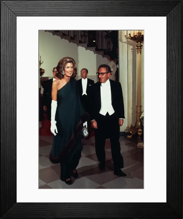Framed Print : Henry Kissinger with His Wife Framed Print : Henry Kissinger with His Wife