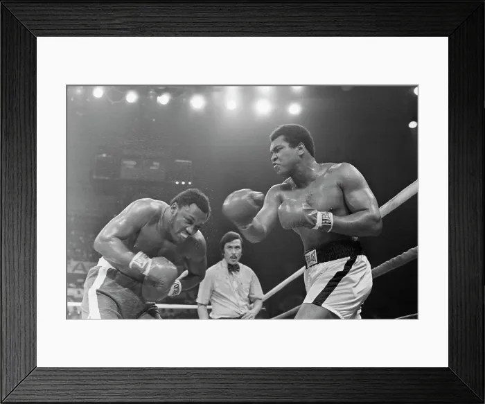 Framed Print : Muhammad Ali Punching Joe Frazier Framed Print : Muhammad Ali Punching Joe Frazier