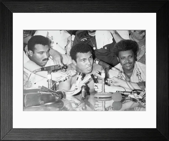 Framed Print : Muhammad Ali, Brother Rahaman and Don King Framed Print : Muhammad Ali, Brother Rahaman and Don King