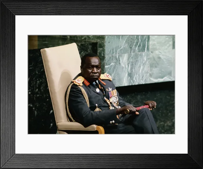 Framed Print : President Idi Amin Framed Print : President Idi Amin