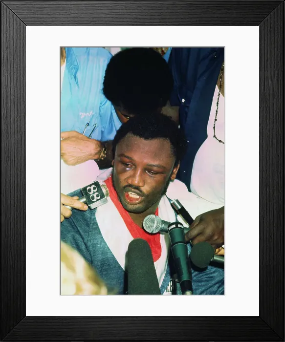 Framed Print : Joe Frazier Speaking to Reporters Framed Print : Joe Frazier Speaking to Reporters