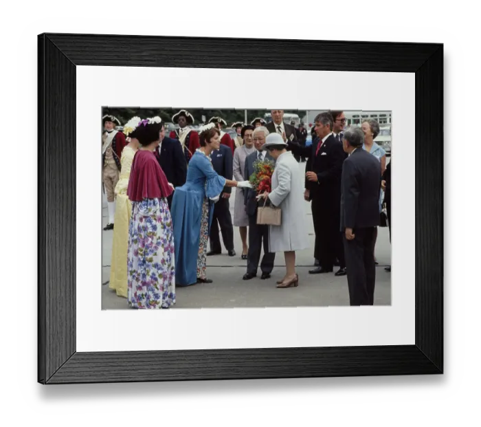 Framed Print : Emperor Hirohito And Empress Kojun Visiting United States Framed Print : Emperor Hirohito And Empress Kojun Visiting United States