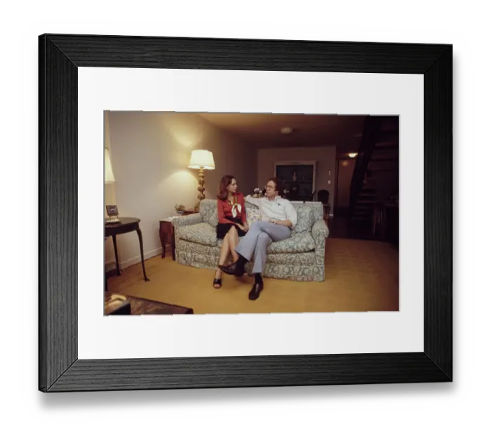 Framed Print : Julie Nixon Eisenhower And David Eisenhower
