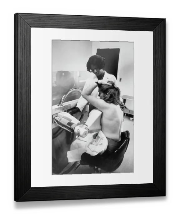 Framed Print : Woman Undergoing Mammogram Framed Print : Woman Undergoing Mammogram
