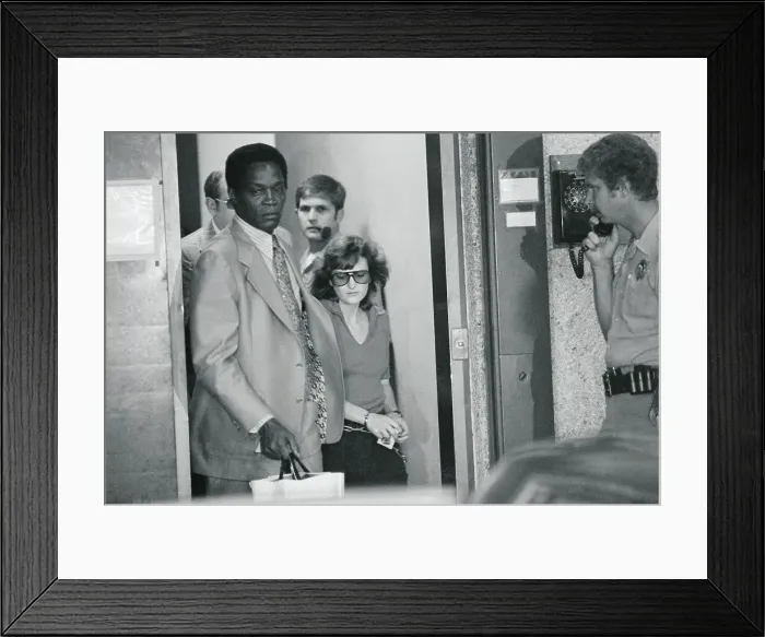Framed Print : Patricia Hearst Being Escorted from Jail Framed Print : Patricia Hearst Being Escorted from Jail