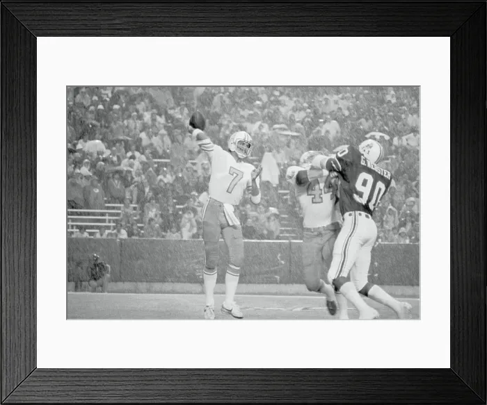 Framed Print : Dan Pastorini Aiming Football Framed Print : Dan Pastorini Aiming Football