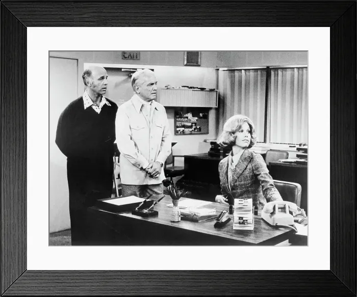 Framed Print : Portrait of Gavin MacLeod, Ted Knight and Mary Tyler Moore Framed Print : Portrait of Gavin MacLeod, Ted Knight and Mary Tyler Moore