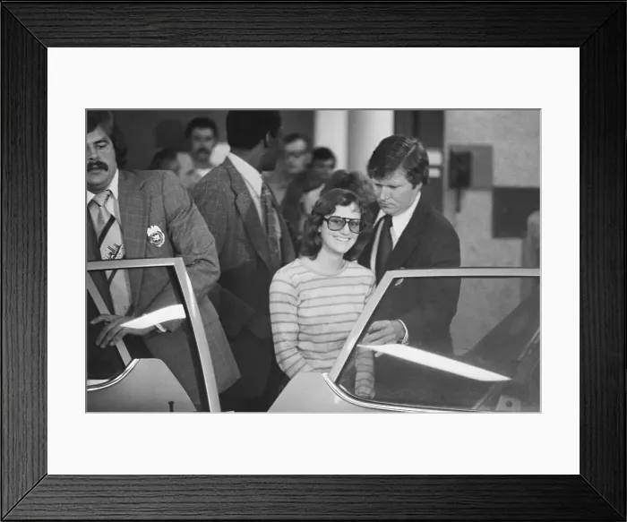 Framed Print : Patricia Hearst Heads for Court Framed Print : Patricia Hearst Heads for Court