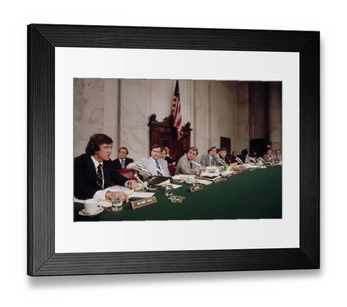Framed Print : Senate Intelligence Committee, 1975
