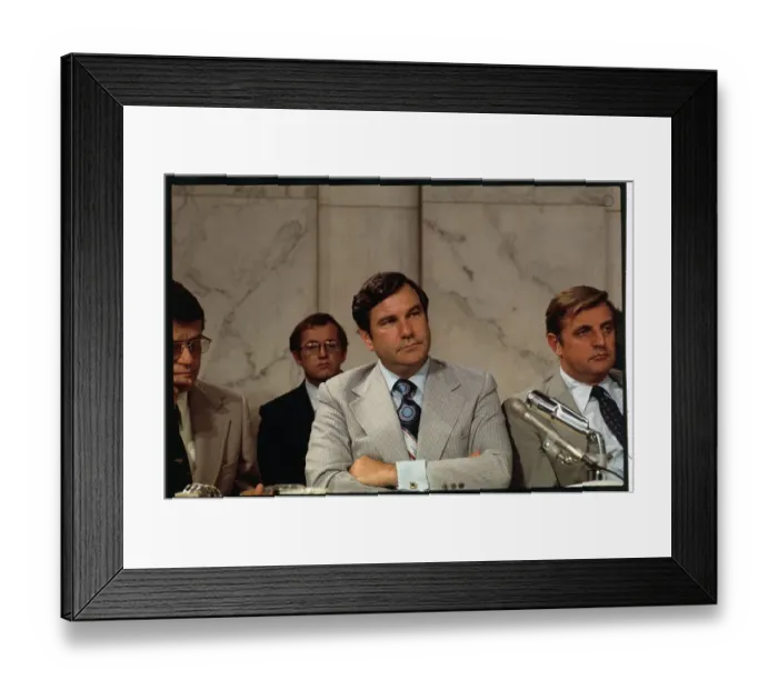 Framed Print : Walter Huddleston During Senate Hearing Framed Print : Walter Huddleston During Senate Hearing