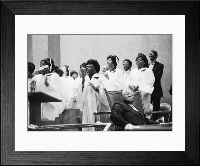 Framed Print : Martin Luther King, Sr. Listening to Choir Framed Print : Martin Luther King, Sr. Listening to Choir