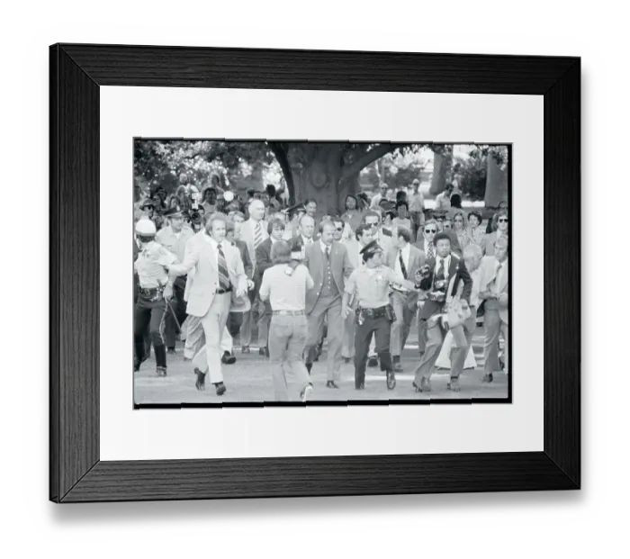 Framed Print : President Ford with Body Guards