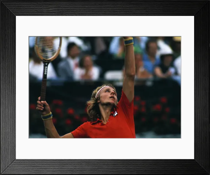 Framed Print : Bjorn Borg During Tennis Game Framed Print : Bjorn Borg During Tennis Game