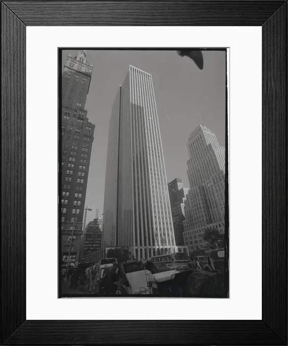 Framed Print : NYC Building by Edward Durell Stone Framed Print : NYC Building by Edward Durell Stone
