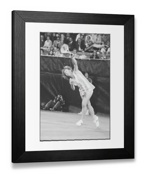Framed Print : Tennis Action with Martina Navratilova and Margaret Court Framed Print : Tennis Action with Martina Navratilova and Margaret Court