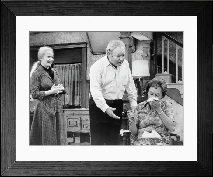 Framed Print : Carroll O'Connor Comforting Jean Stapleton Framed Print : Carroll O'Connor Comforting Jean Stapleton