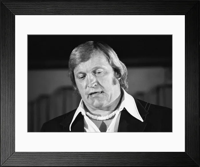 Framed Print : Portrait of Jim Otto Framed Print : Portrait of Jim Otto