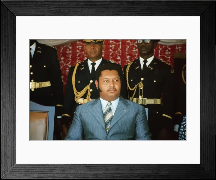 Framed Print : Jean-Claude Duvalier at Podium Framed Print : Jean-Claude Duvalier at Podium