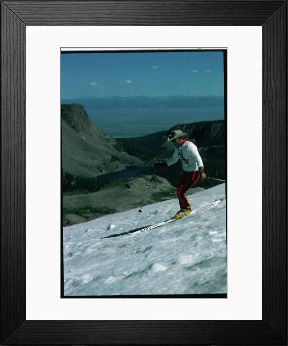 Framed Print : Billy Kidd Skiing Framed Print : Billy Kidd Skiing