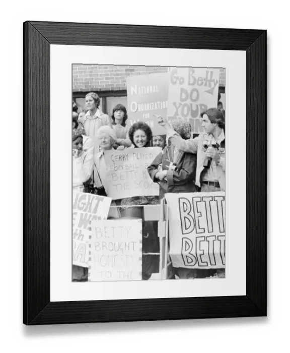 Framed Print : Women Holding Signs Framed Print : Women Holding Signs