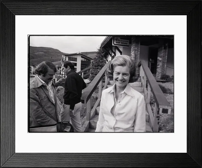 Framed Print : Betty Ford With Hair Styled Framed Print : Betty Ford With Hair Styled