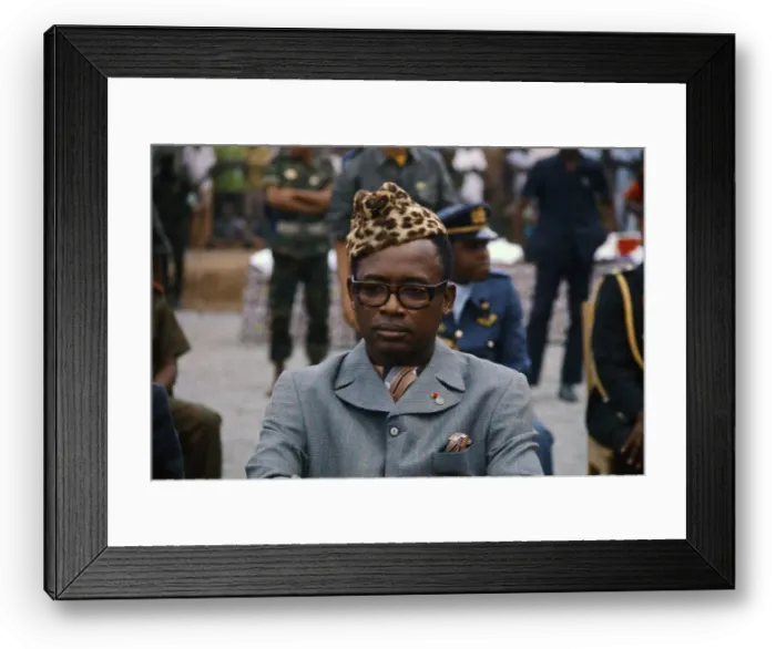 Framed Print : President Joseph Mobuto Framed Print : President Joseph Mobuto