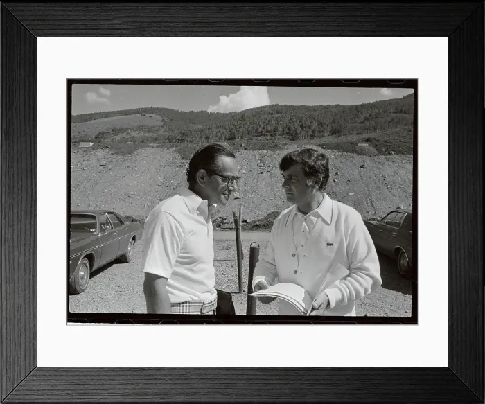 Framed Print : Alan Greenspan and Frank Zarb Framed Print : Alan Greenspan and Frank Zarb