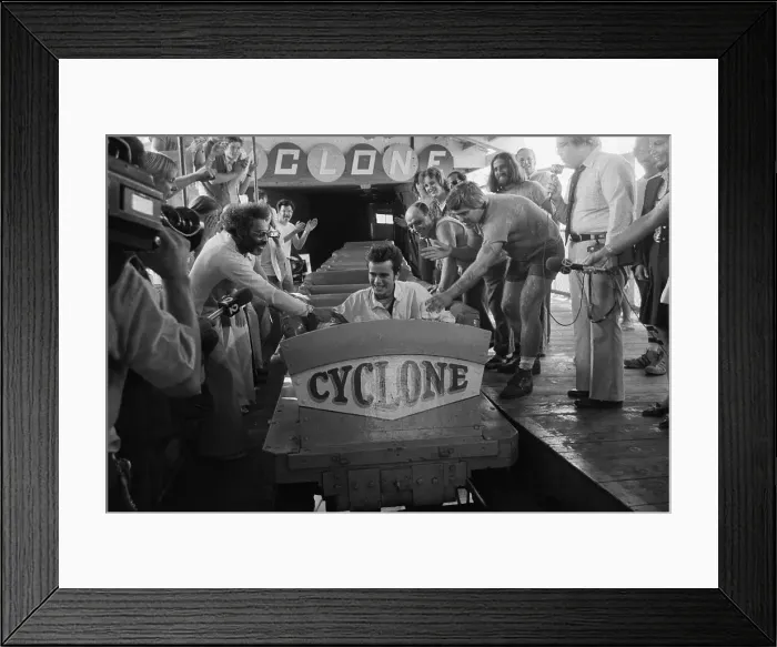 Framed Print : Michael Boodley Being Congratulated by Fans Framed Print : Michael Boodley Being Congratulated by Fans