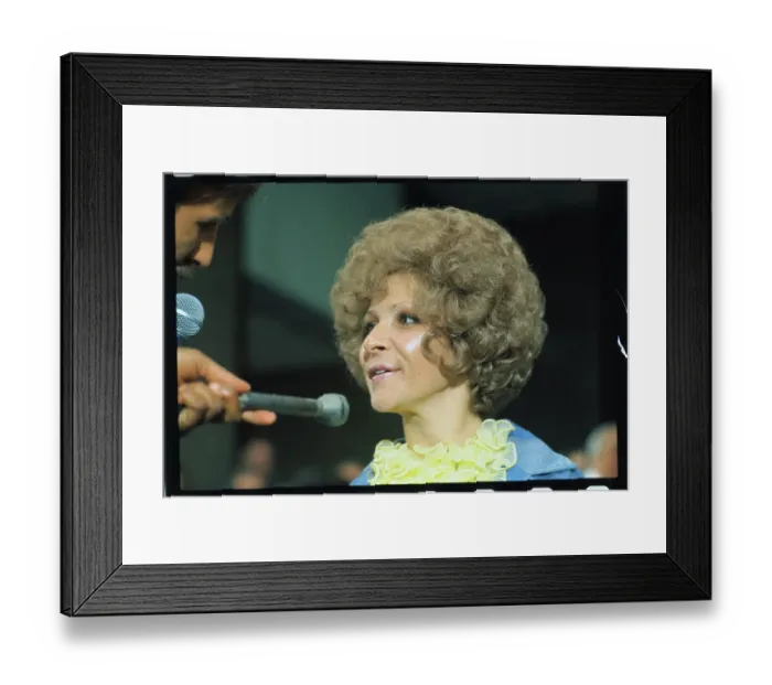 Framed Print : Brenda Lee Speaking to Reporter Framed Print : Brenda Lee Speaking to Reporter