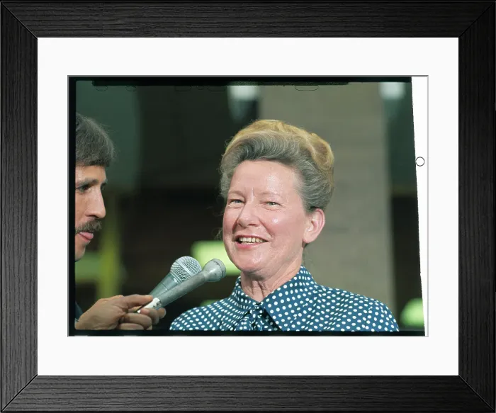 Framed Print : Minnie Pearl Talking to Reporter Framed Print : Minnie Pearl Talking to Reporter