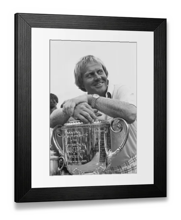 Framed Print : Jack Nicklaus with PGA Cup Framed Print : Jack Nicklaus with PGA Cup