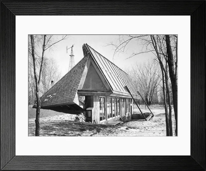 Framed Print : Student Designed Energy Efficient House Framed Print : Student Designed Energy Efficient House