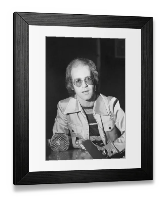 Framed Print : Closeup Of Singer-Composer Elton John Framed Print : Closeup Of Singer-Composer Elton John