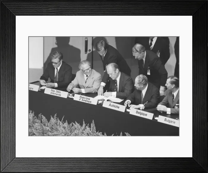 Framed Print : Pres. Ford At Helsinki Conference Framed Print : Pres. Ford At Helsinki Conference