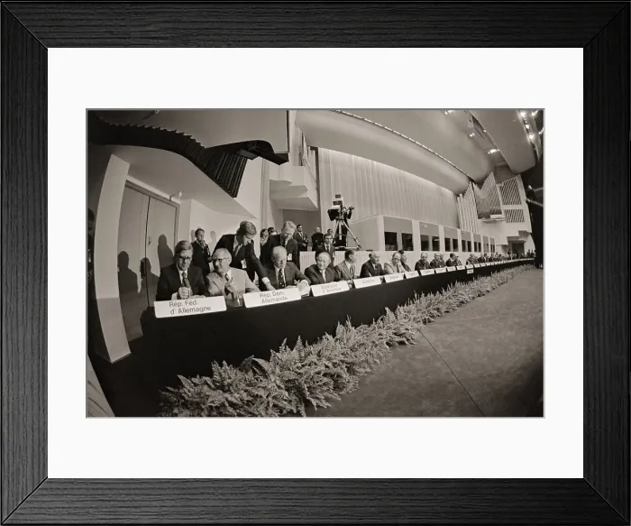 Framed Print : Gerald Ford at Summit Meeting Framed Print : Gerald Ford at Summit Meeting