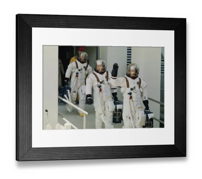 Framed Print : Astronauts Embark On Apollo-Soyuz Mission Framed Print : Astronauts Embark On Apollo-Soyuz Mission