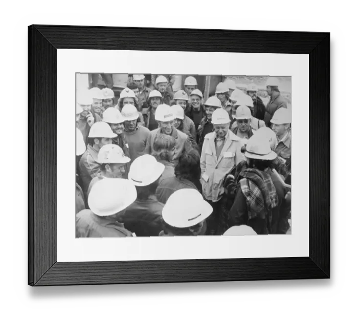 Framed Print : Canadians in Hardhats Framed Print : Canadians in Hardhats