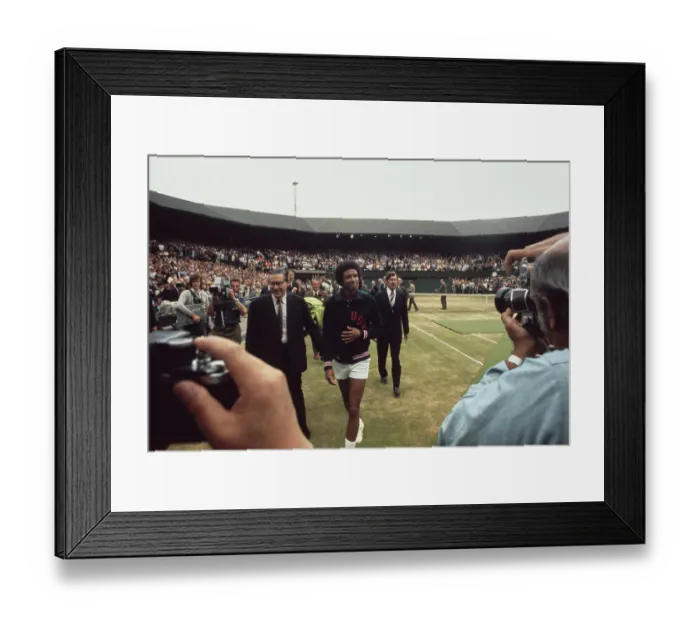 Framed Print : Arthur Ashe At Wimbledon Framed Print : Arthur Ashe At Wimbledon